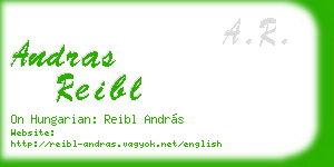 andras reibl business card